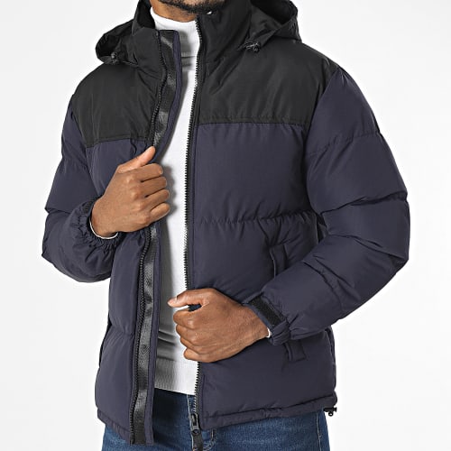Doudoune Capuche Bleu Marine