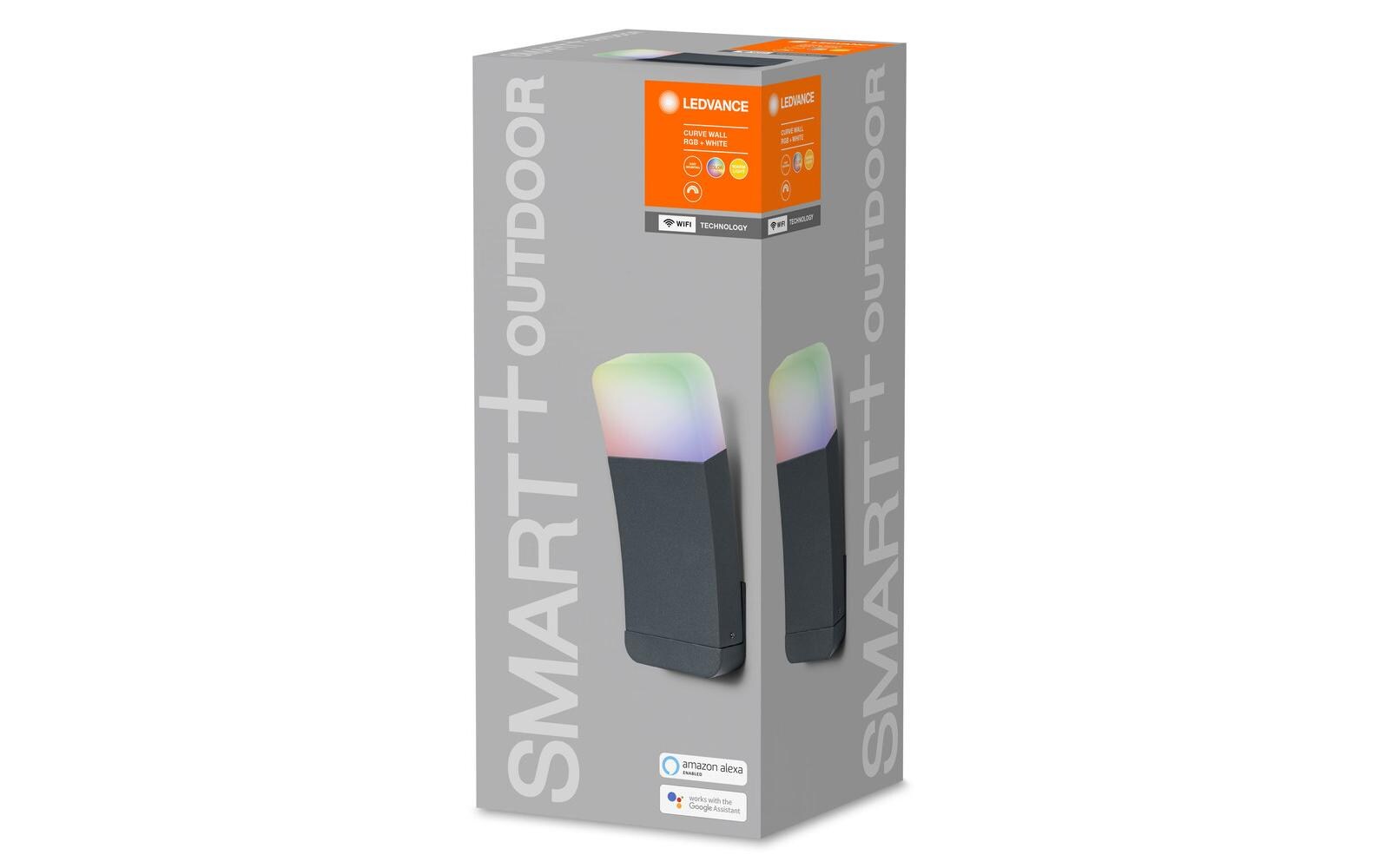 Gartenleuchte SMART+ Curve Up, 9 W, 3000 K, Dunkelgrau, RGBWGartenlampe mit WiFi-Technologie