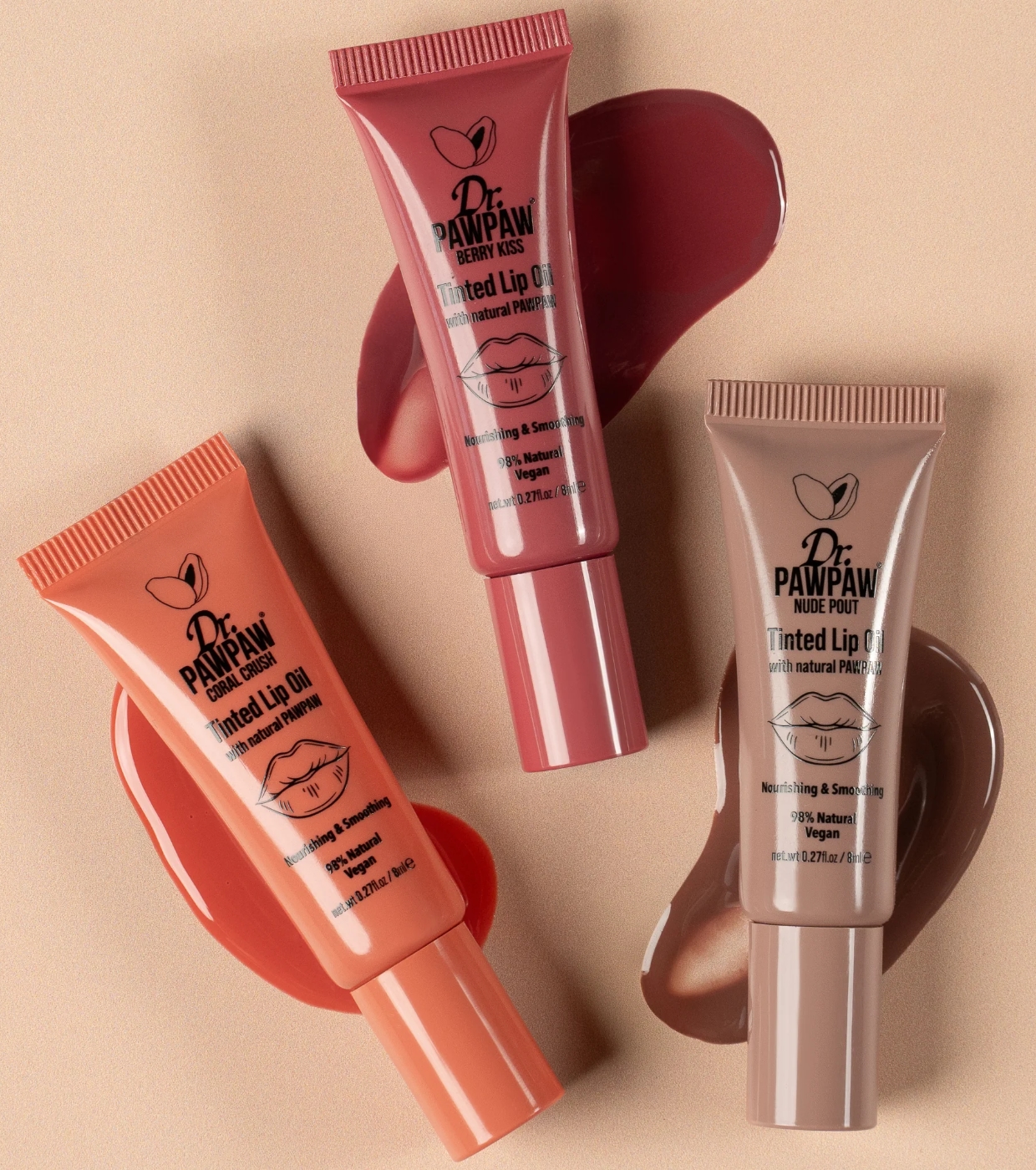 Dra. Paw Paw - Trio de Tinturas Labiais