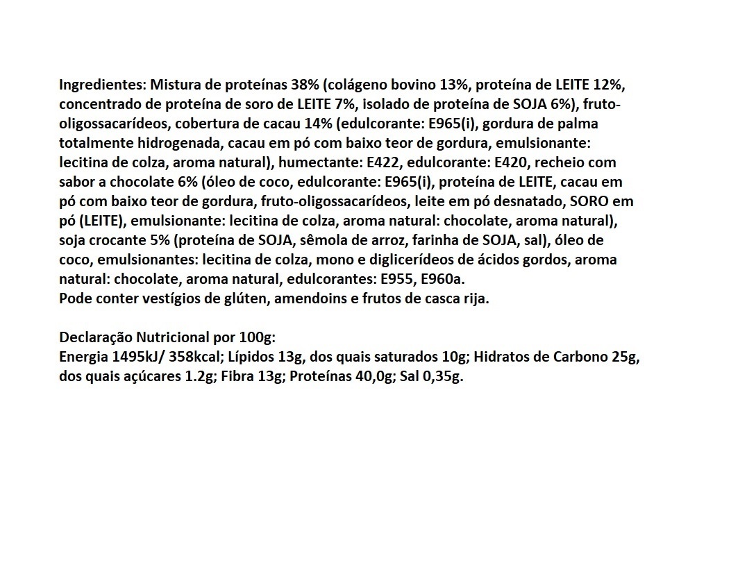 BARRA PROTEÃNA QNT CHOCOLATE 65GR
