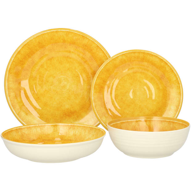 Dolce Frutta Dinerbord - Melamine - Geel
