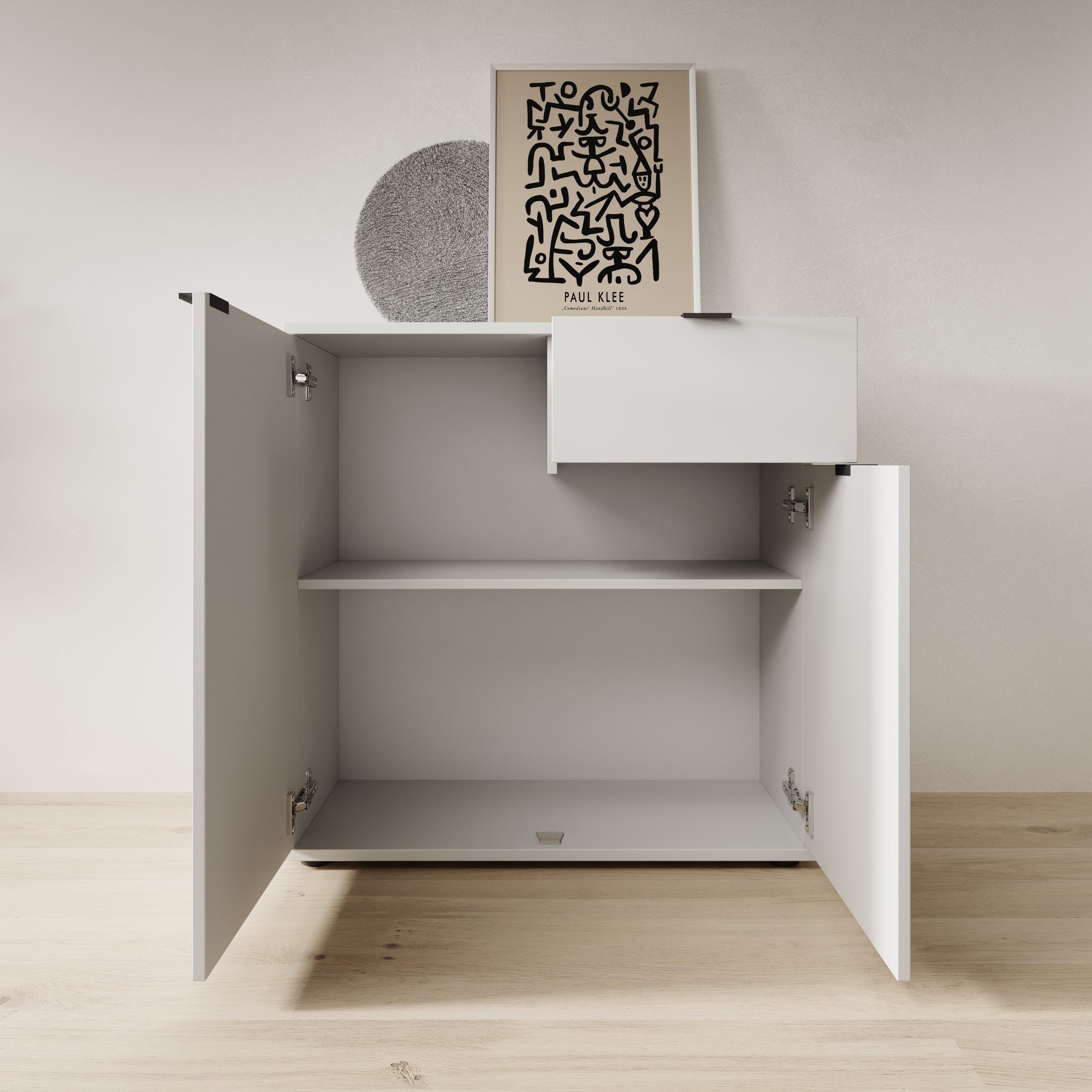 Galeno 2 - Dressoir - Lichtgrijs - 80x34x82 cm