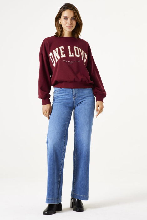 Garcia bordeaux dames sweater