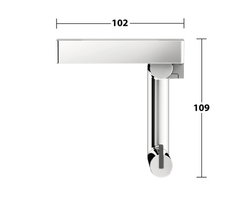 Toiletrolhouder KEUCO REVA chroom/glanzend wit 12873019000