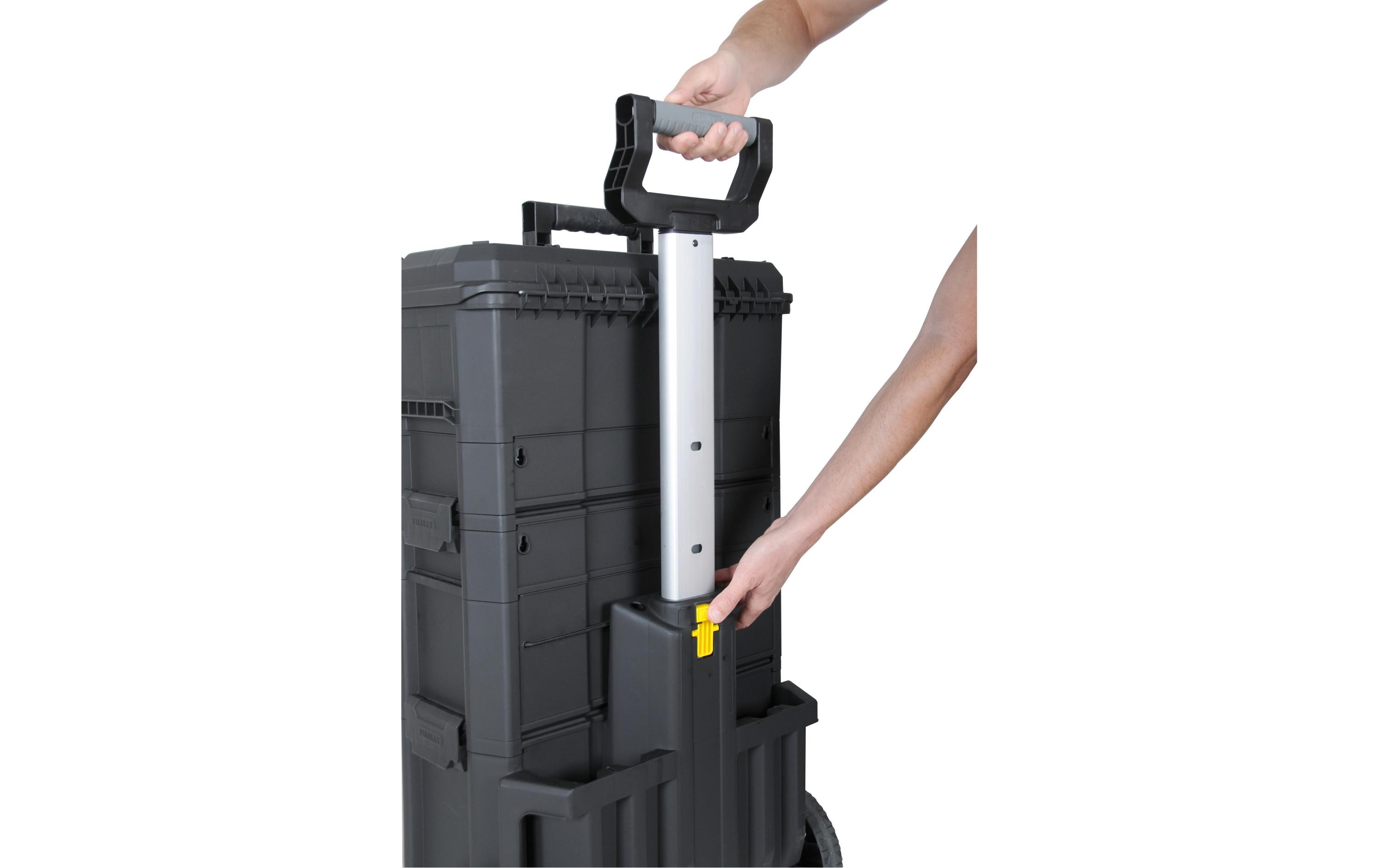 Werkzeugbox mit Rollen<br>Modular aufgebaute Rollende Werkstatt aus robustem Kunststoff