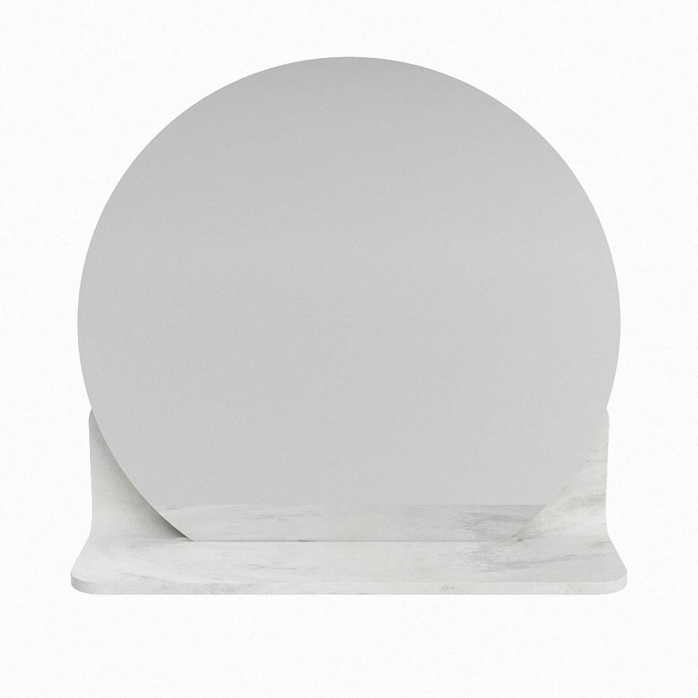 Mondiaz Spot spiegel rond Ø40cm met planchet ostra