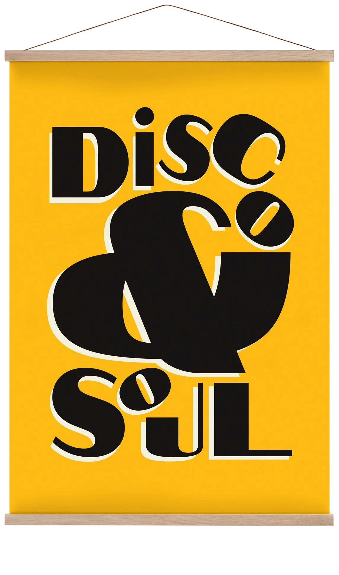 Disco & Soul Gelb Kunstdruck