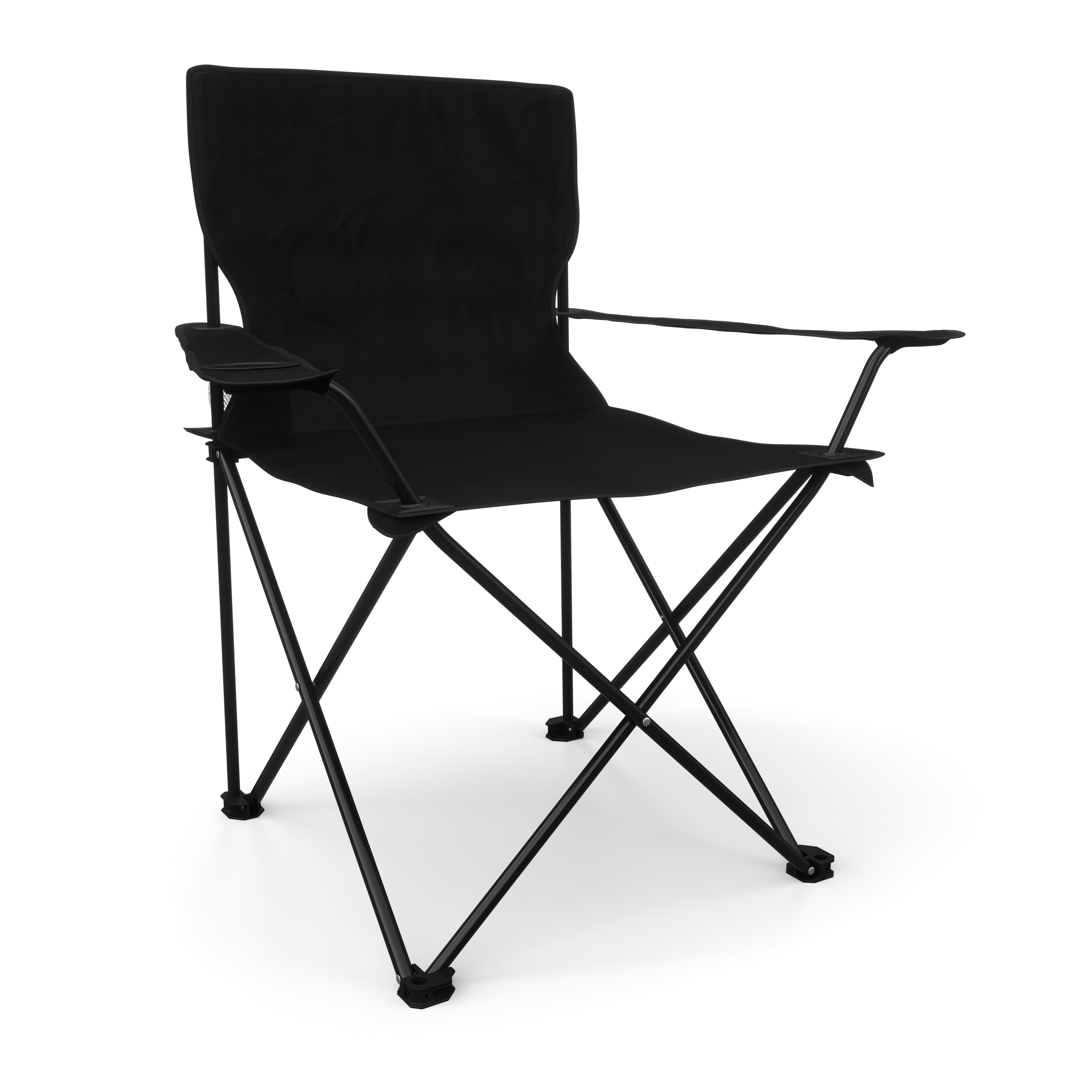 Campingstuhl 4er Set schwarz