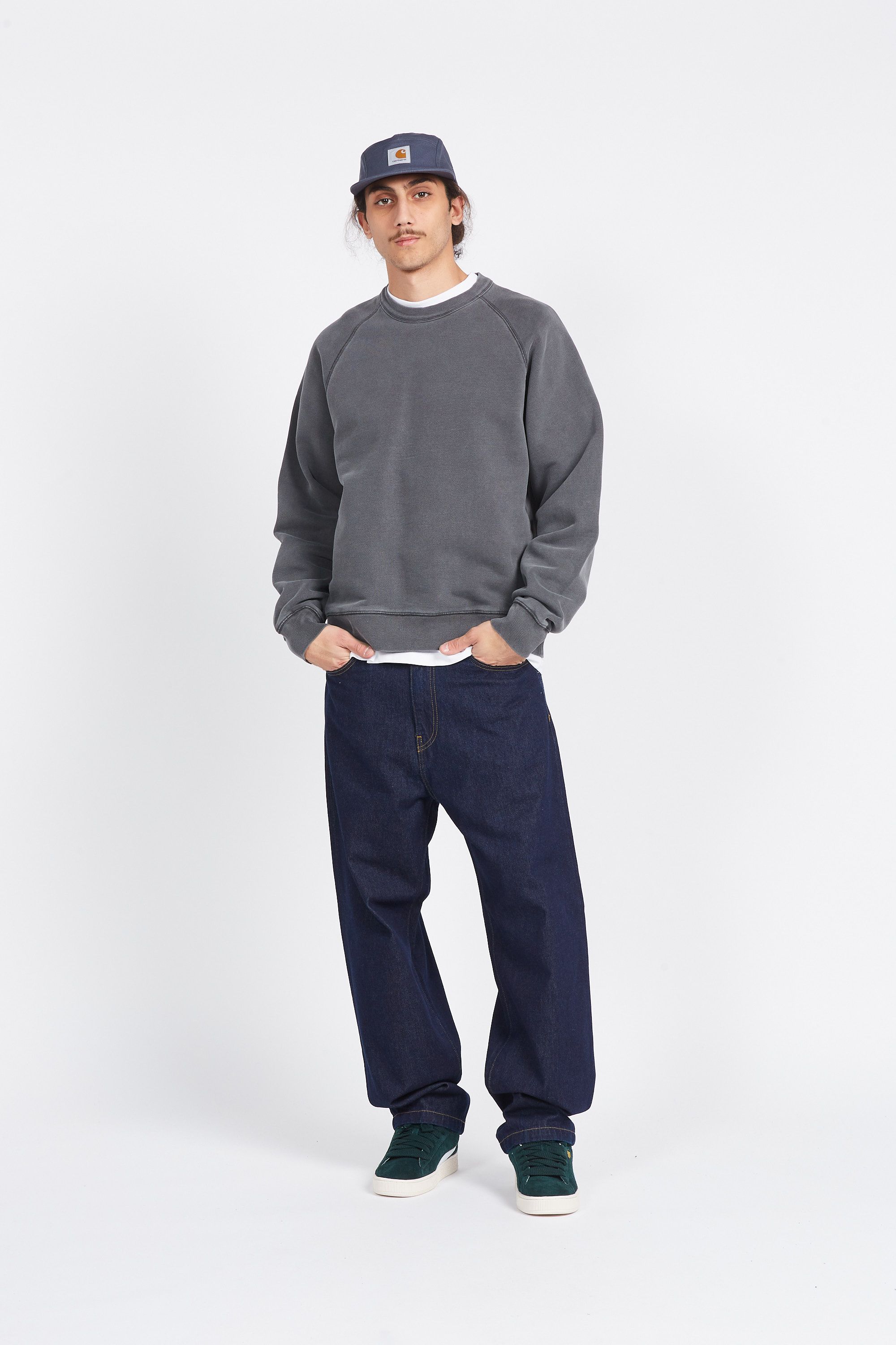 CARHARTT WIP Sweatshirt Taos Sweat Gris