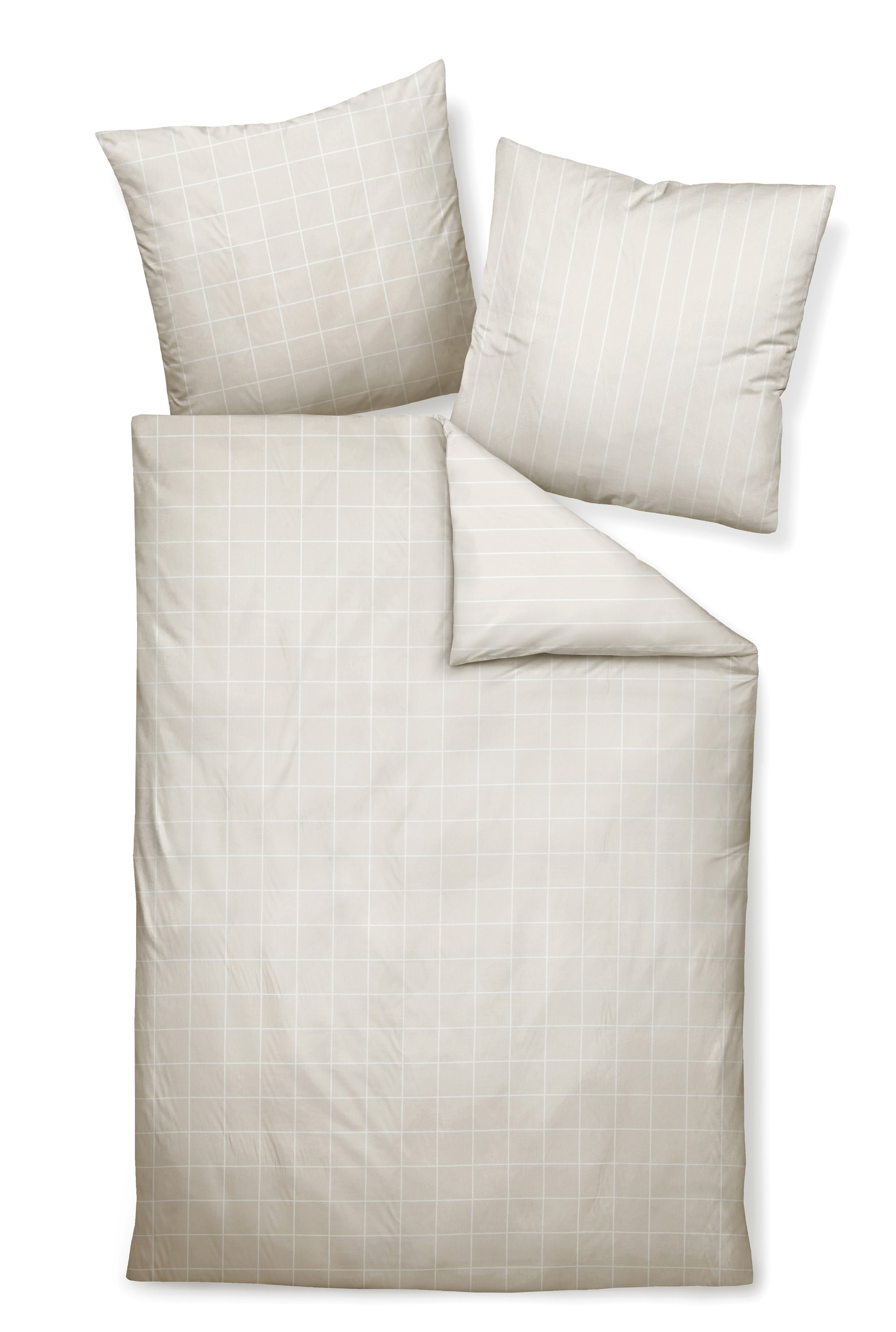 Janine Mako-Satin-Bettwäsche MODERNCLASSIC 135 x 200 cm beige