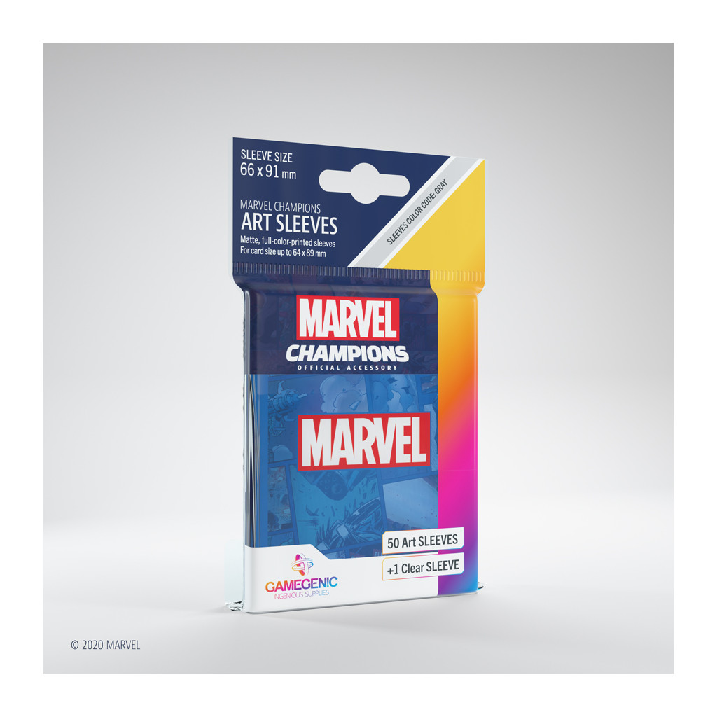 Gamegenic - Marvel Champions Art Sleeves - Marvel Blue