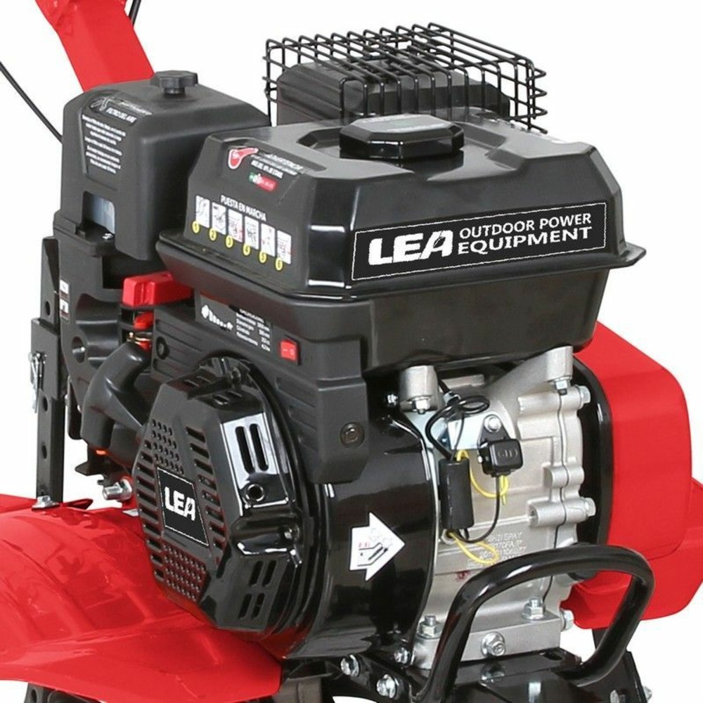 Motobineuse thermique 5,6cv 212cc roues 2 av 1 ar travail 105cm lea le4212-105dw