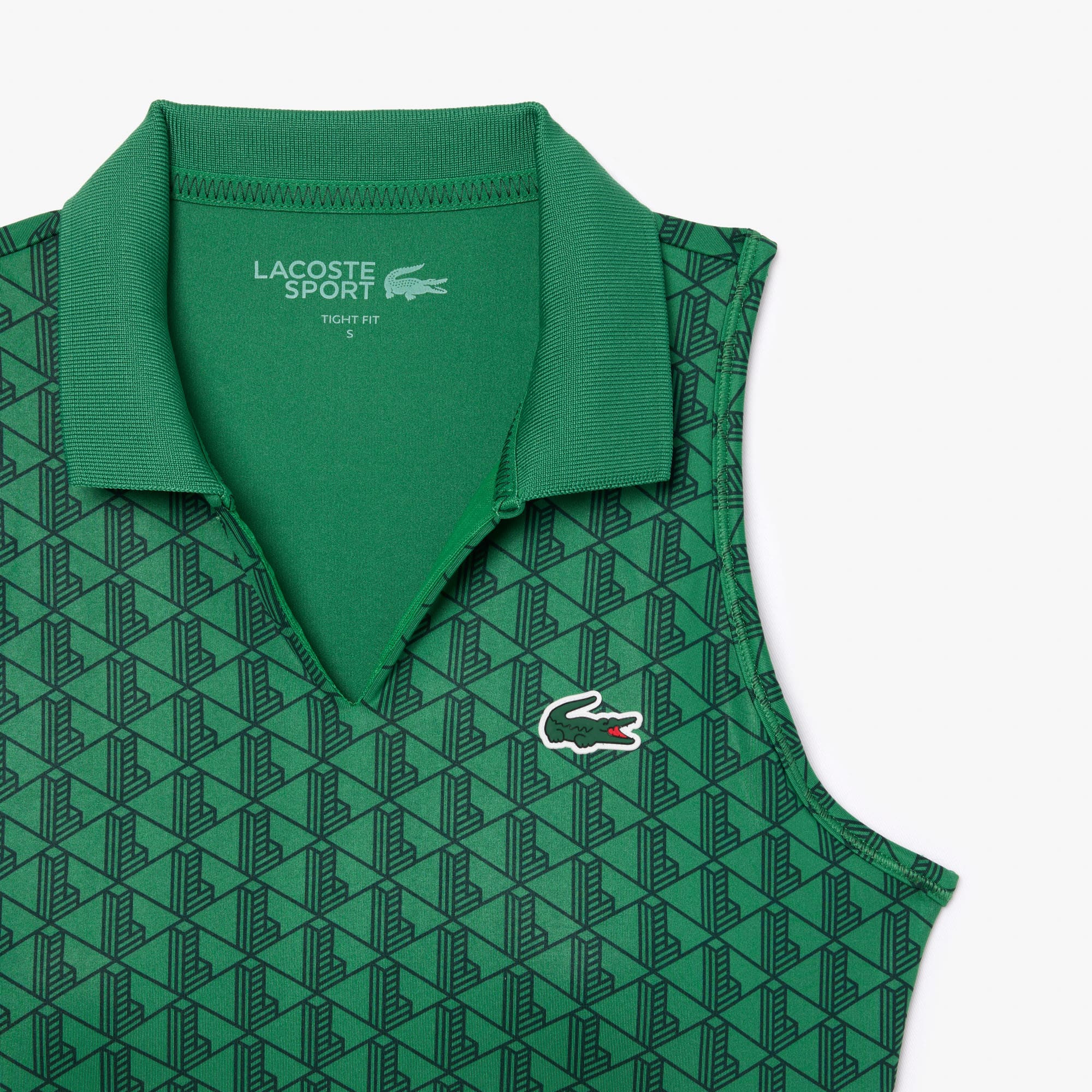 Brassière Sport extensible à imprimé monogramme Brassières & Leggings - Vert - Lacoste - Femme