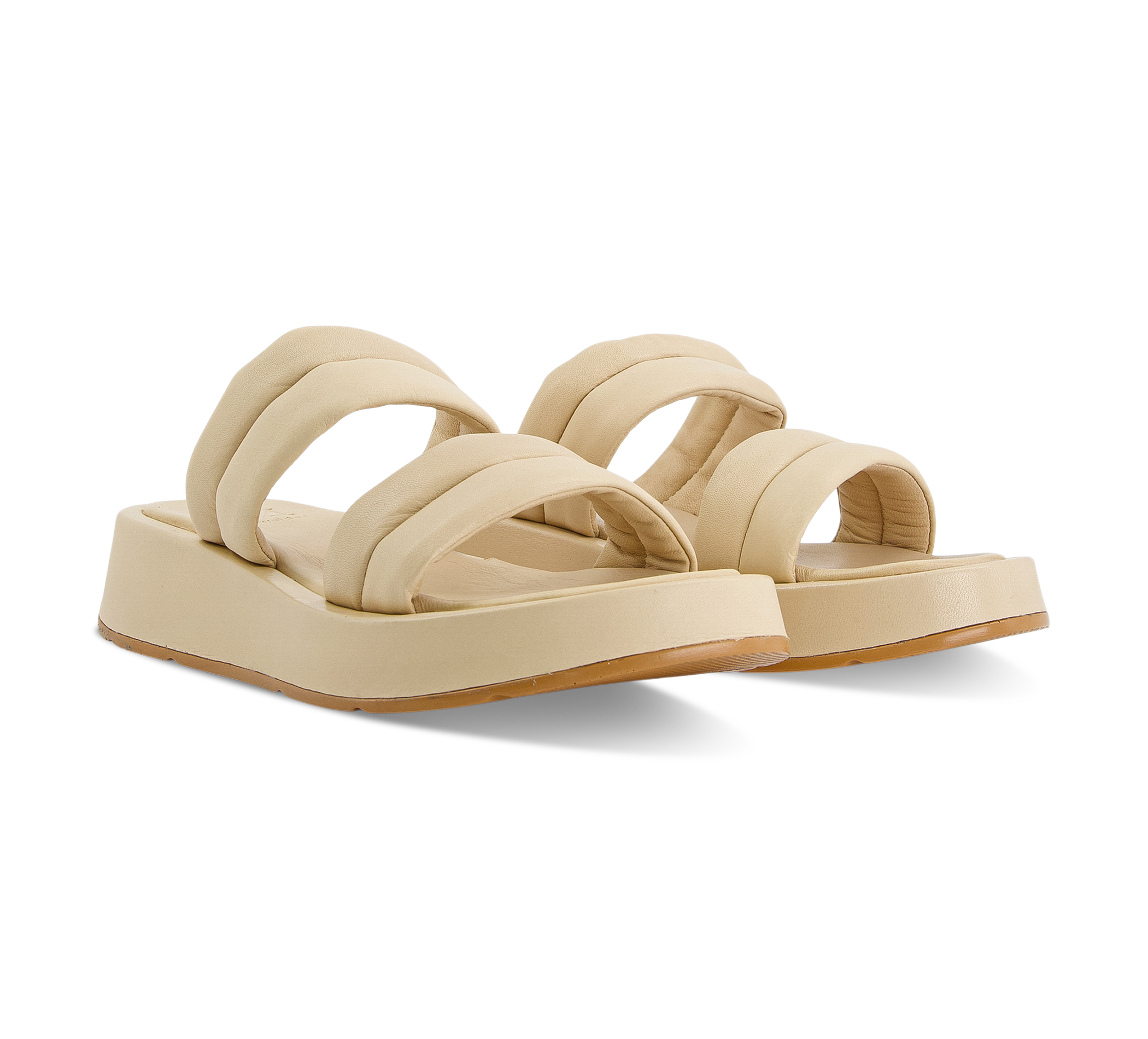 1874 by Walder Pantoletten beige/taupe