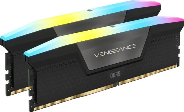 CORSAIR Vengeance RGB - DDR5 - sæt - 96 GB: 2 x 48 GB - DIMM 288-PIN - 5600 MHz / PC5-44800 - CL40 - 1.25 V - sort