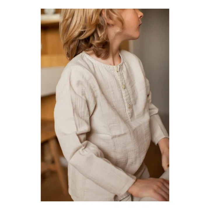 Marlot Paris Pyjama Gaze de Coton Jake | Ecru