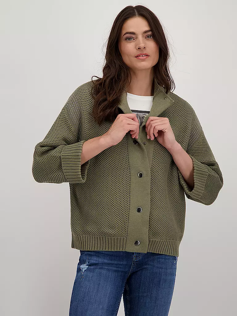 MONARI Strickjacke grün