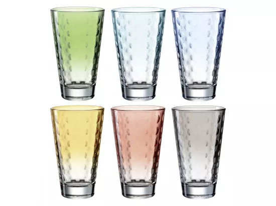 Lot de 6 verres colorés 300ml Multicolore Leonardo