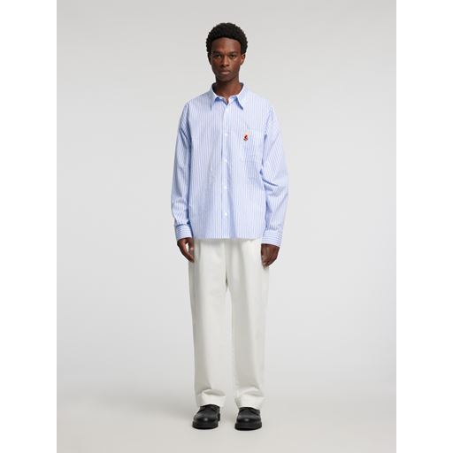Annarr Volund-Poplin Charlie Brown Skjorte, Bright White, XL
