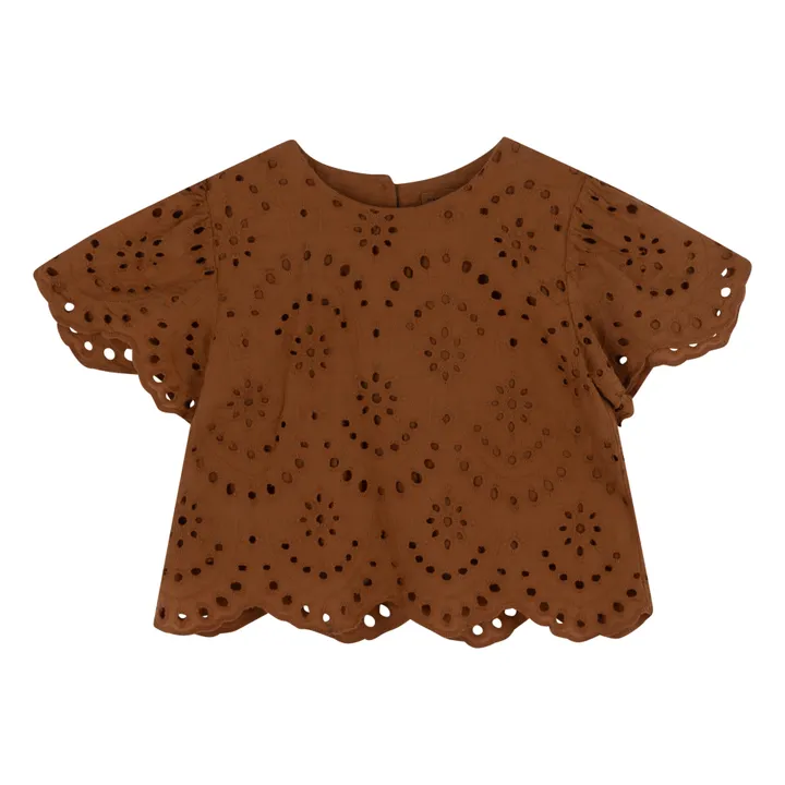 Babe & Tess Blouse Ajourée Emily | Argile