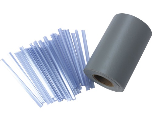 Privacyschermstrips 16 m, zilver