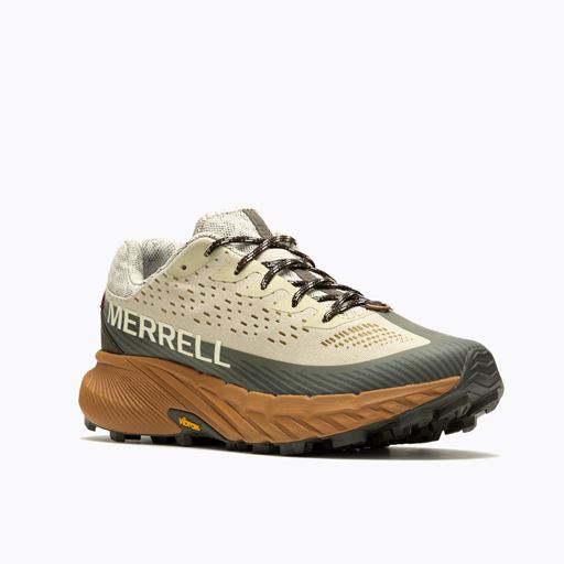 Merrell Agility Peak 5 Sneakers,Oyster/Olive, 46
