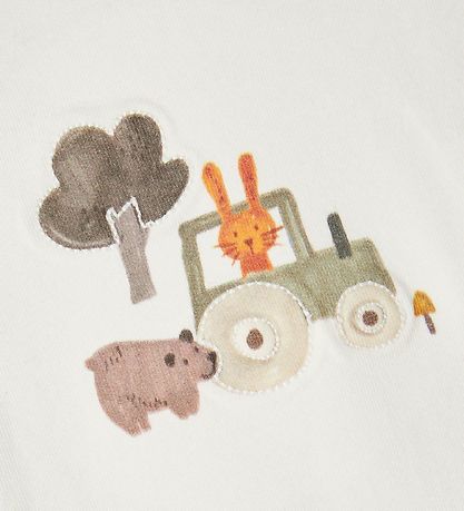 Name It Set - Bluse/Hosen - NbmNaem - White Alyssum