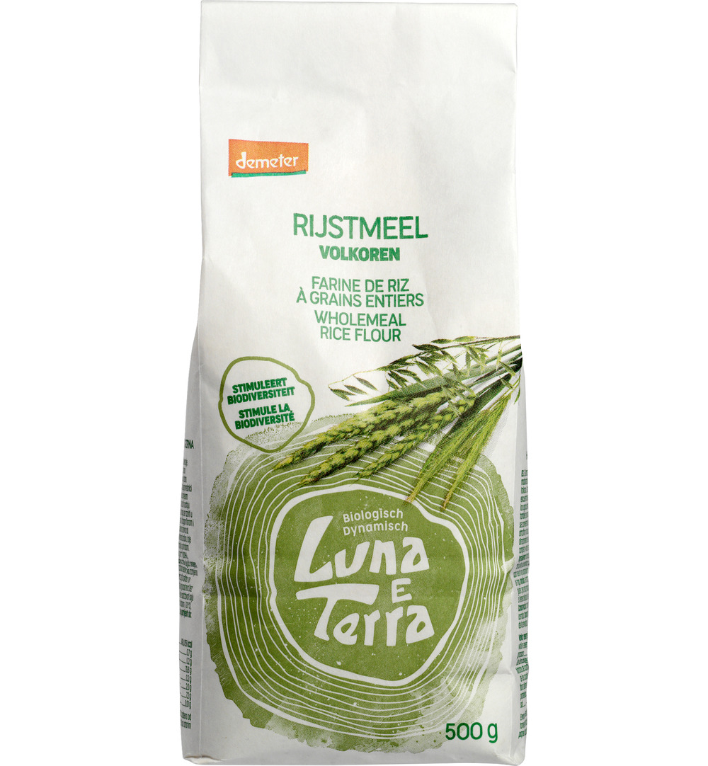 Luna E Terra Rijstemeel Demeter Bio (500 gr)