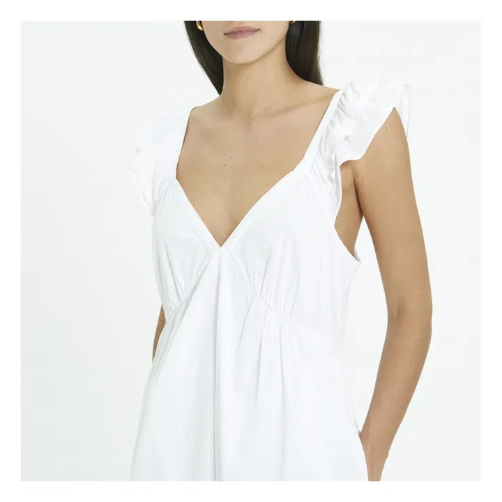 Xirena Robe Leila Popeline de Coton | Blanc