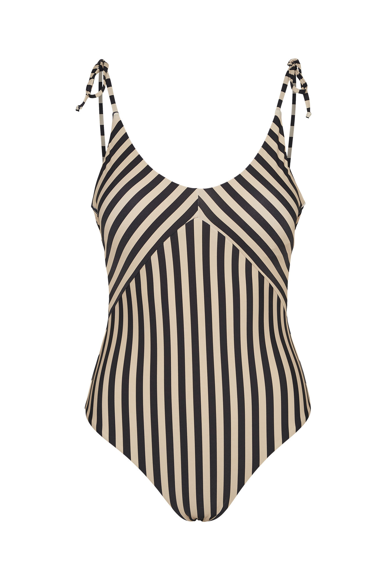 Traje de banho de raias - Negro