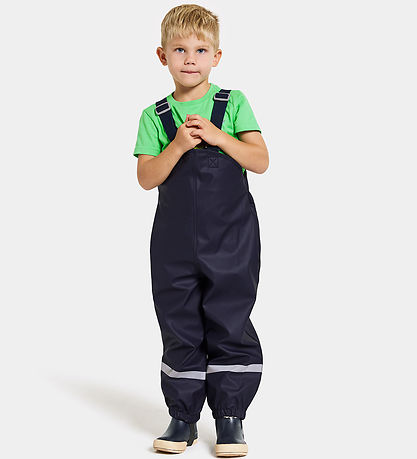 Didriksons Regenhose m. Träger - PU - Spritzermann - Navy