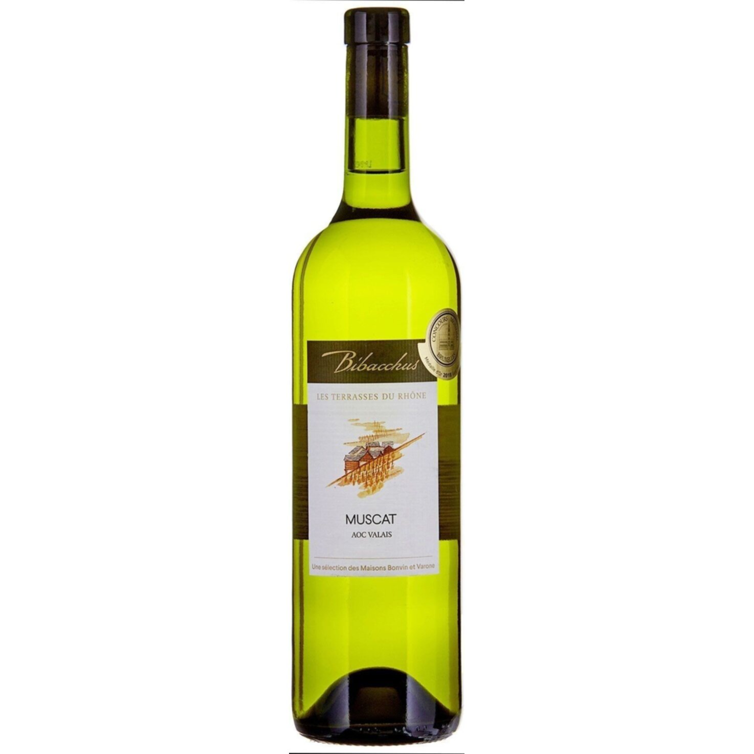 Valais AOC Muscat Terrasses du Rhône Bibacchus -75cl