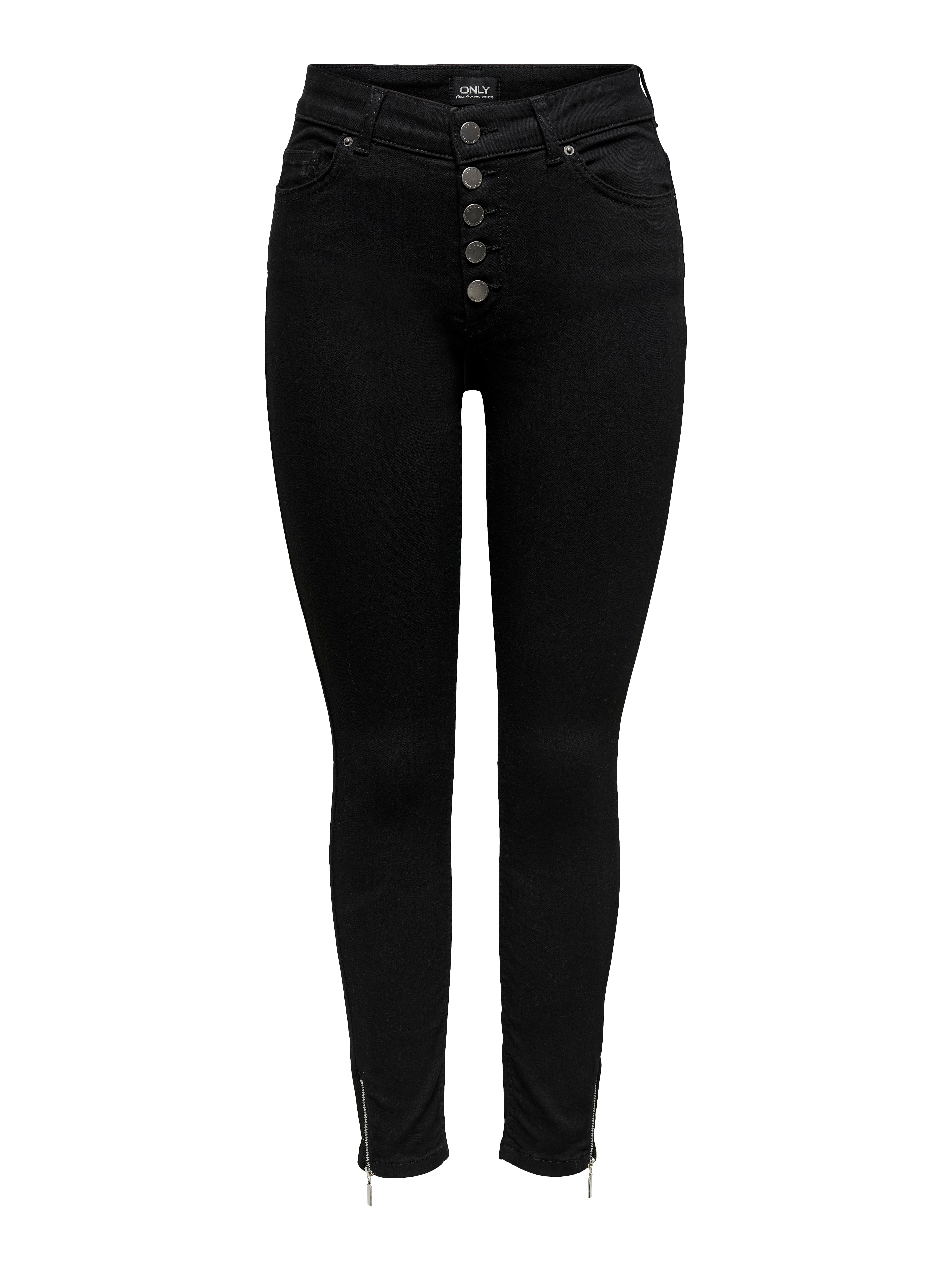 ONLBOBBY Mittlere Taille Skinny Fit Jeans Black