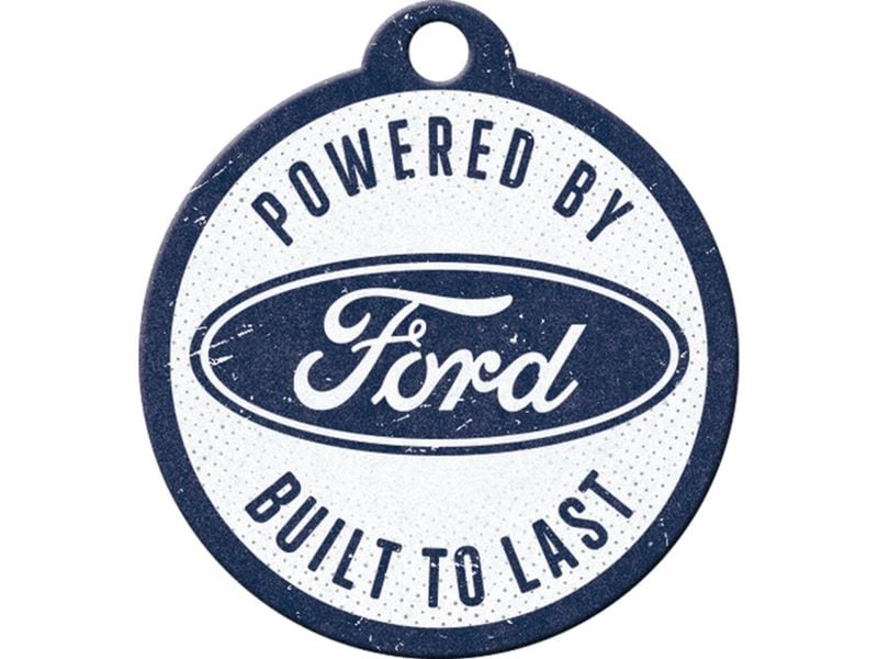 Nostalgic Art Schlüsselanhänger Ford Ø 4 cm, Blau/Weiss Anhänger mit Ford Logo