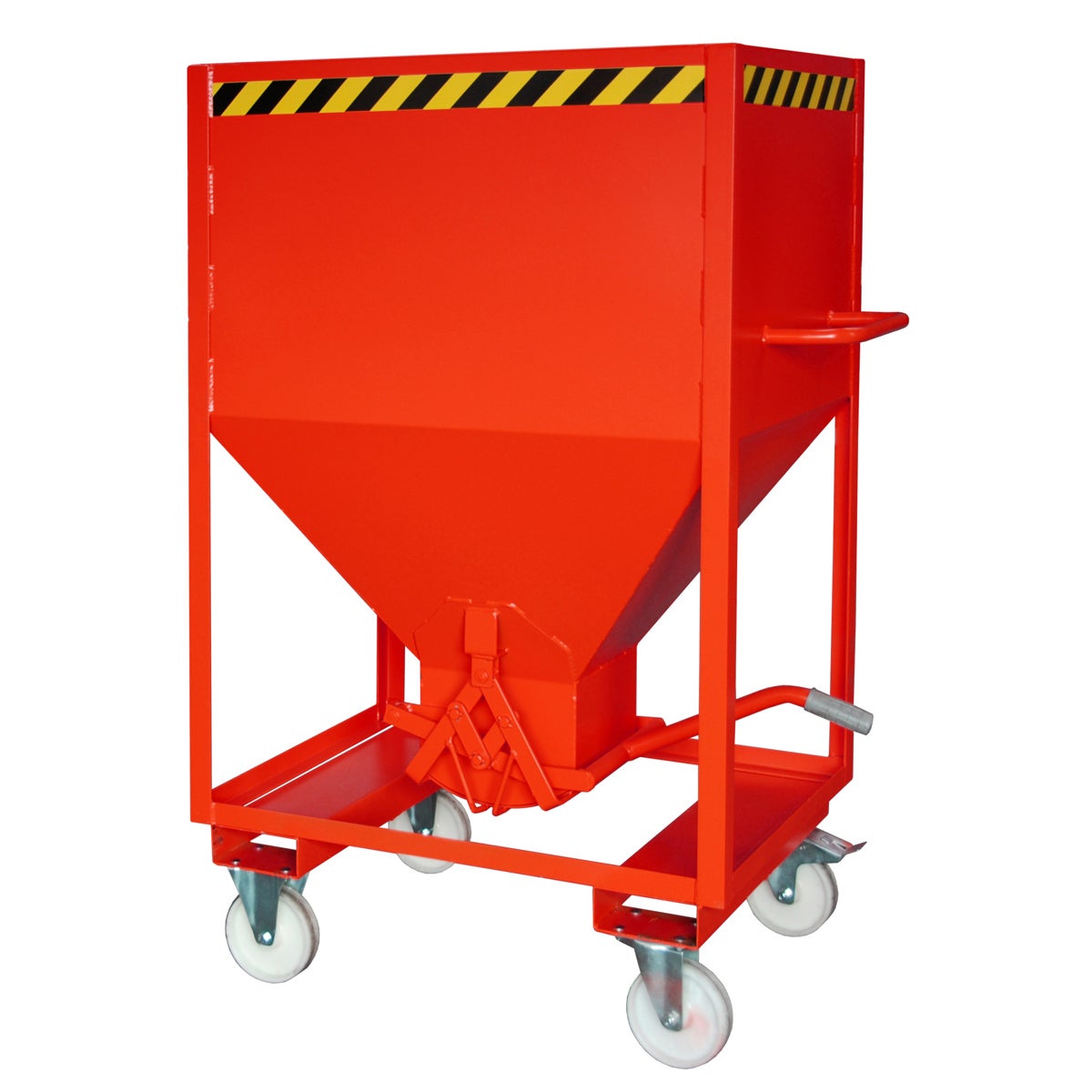 Bauer SRE 600 silocontainer, geschilderd, vuurrood