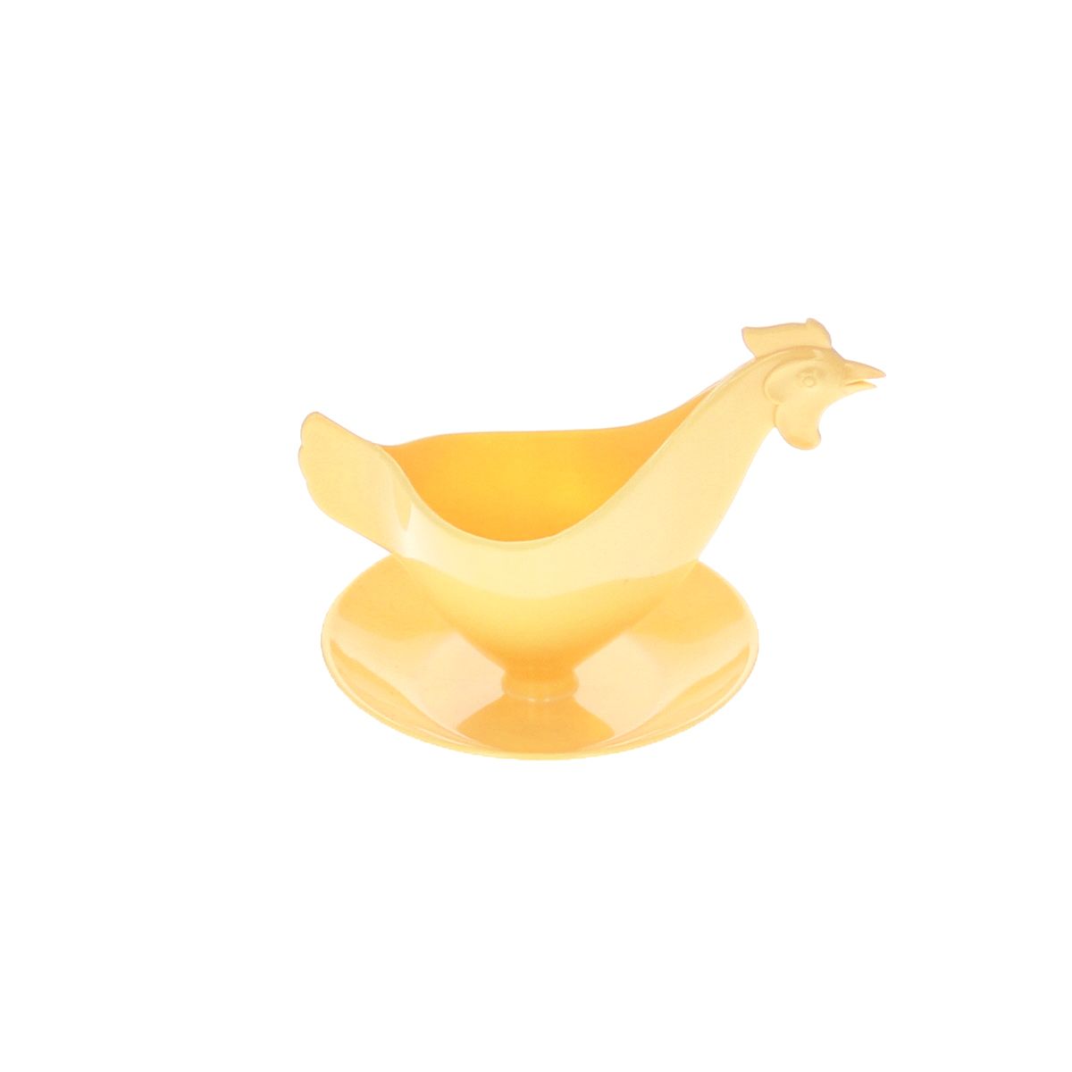 Coquetier poule en plastique jaune Le petit Souk