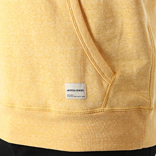 Sweat Capuche Tons Jaune Chiné