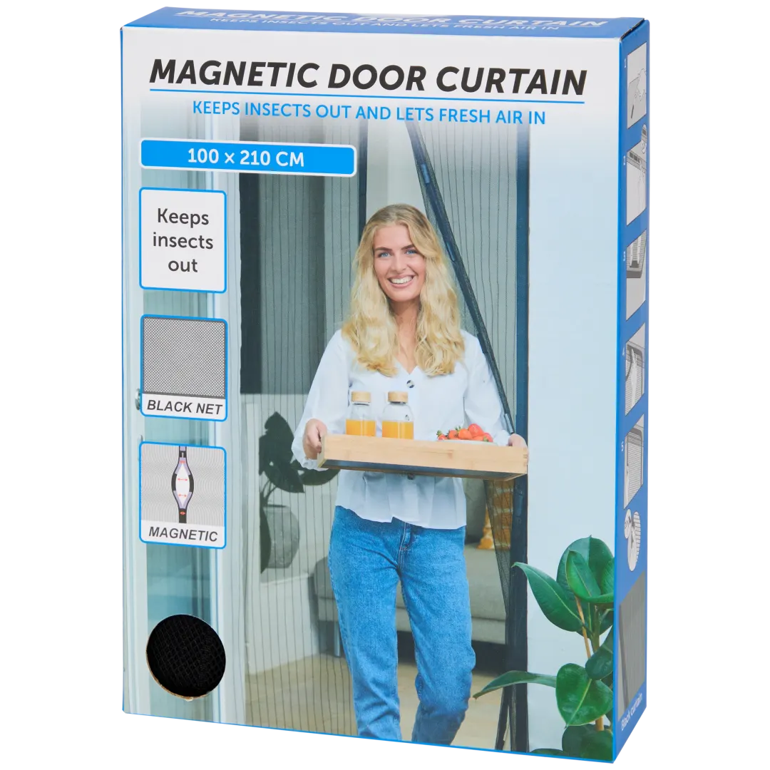 Moustiquaire de porte magnétique