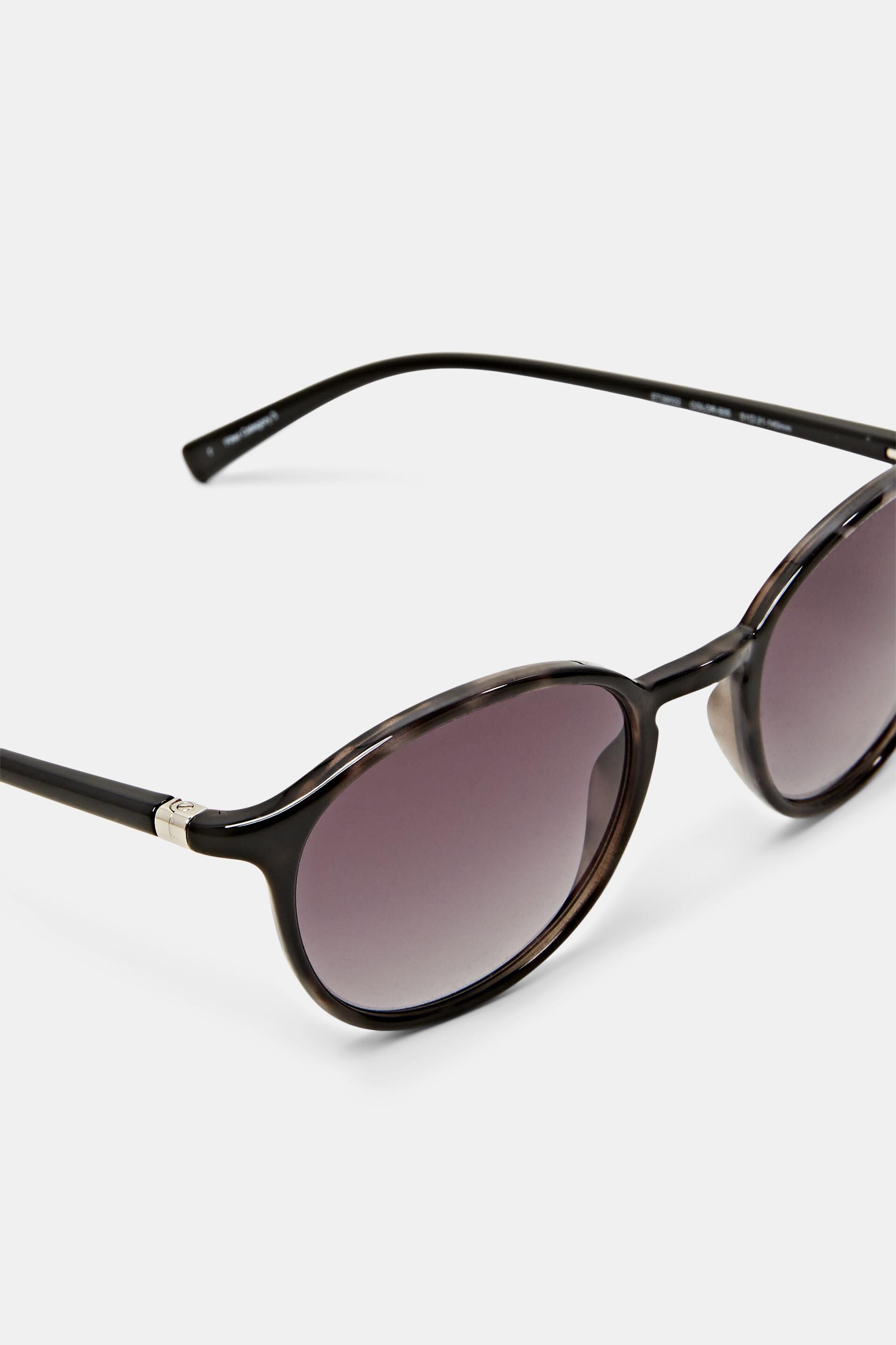 Lunettes de soleil rondes, monture en matière plastique