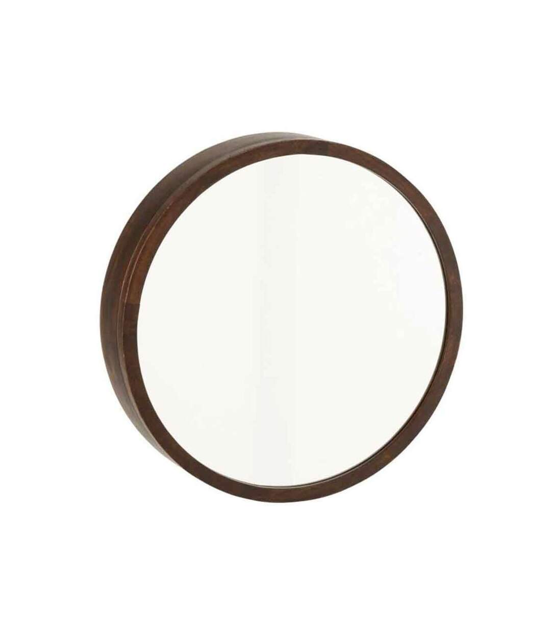 Paris Prix - Miroir Mural Coulissant gavya 60cm Marron Foncé