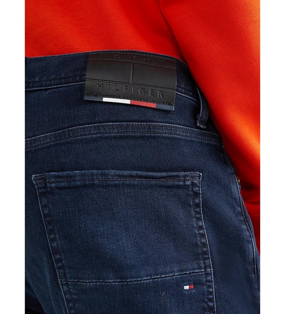 Calça jeans Tommy Hilfiger Slim Bleecker Pstr Iowa azul marinho