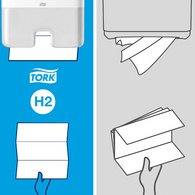 TORK Xpress Essuie-mains interfolié, 213x240mm, pliage en Z