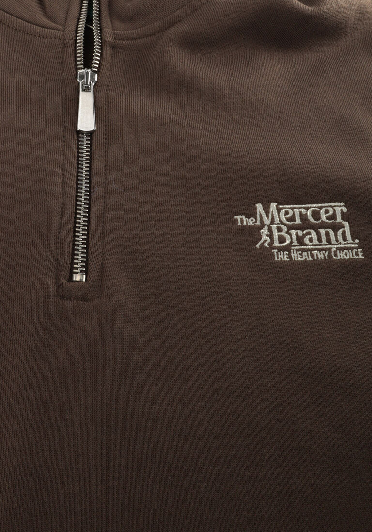 bruine mercer amsterdam sweater the mercer quarter zip contrast