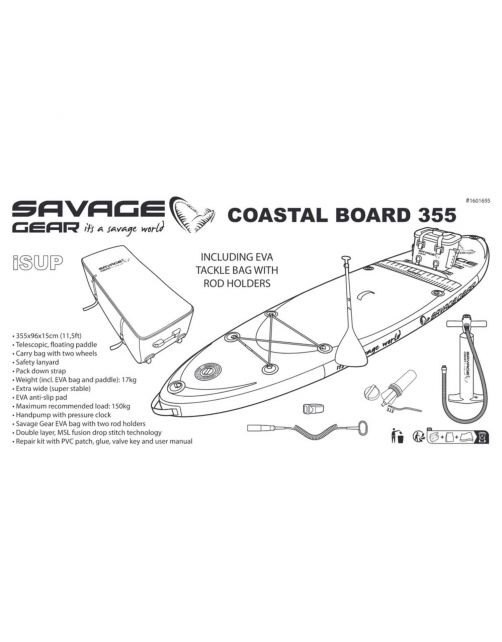 Savage Gear Coastal Board - Boten & toebehoren - 355x96x15 cm 1 stuk