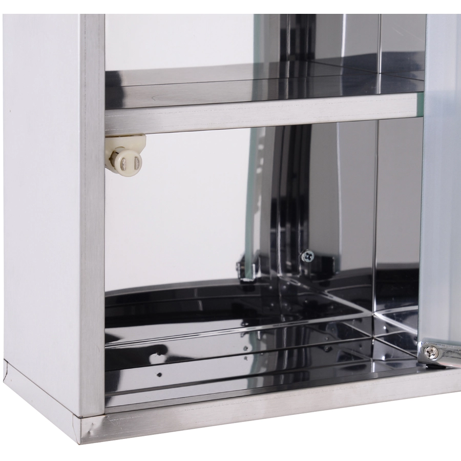 HOMCOM Medikamentenschrank mit 3 Fächer silber
