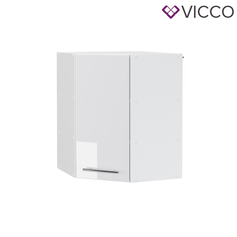 VICCO Eckhängeschrank 57 cm Weiß Küchenzeile Unterschrank Fame