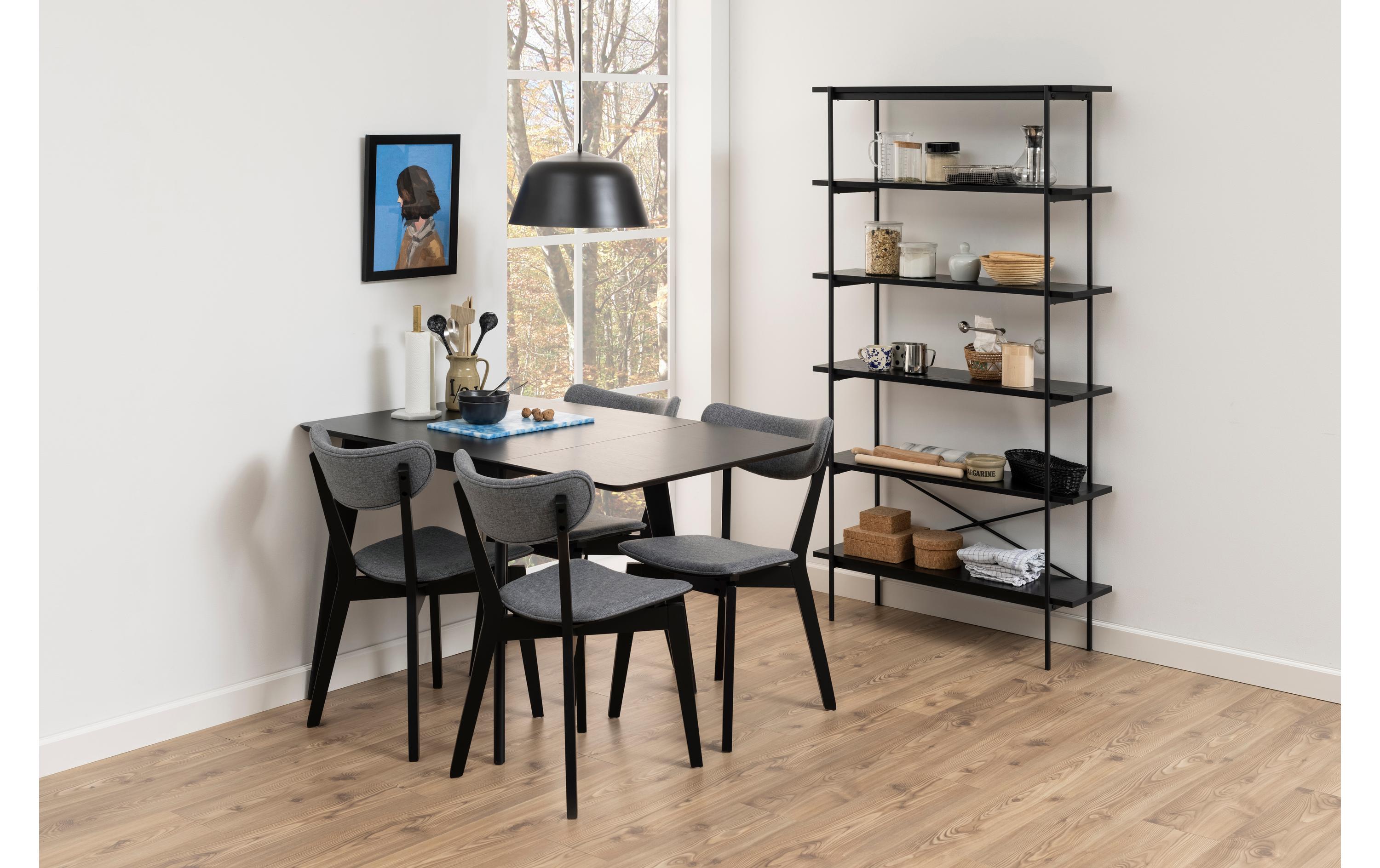 Tisch Roxby Schwarz<br>Esstisch mit Verlängerung