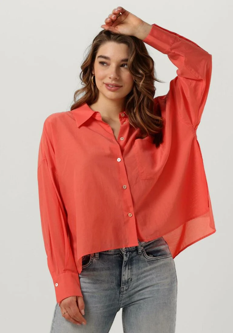 DRYKORN oranje drykorn blouse namida