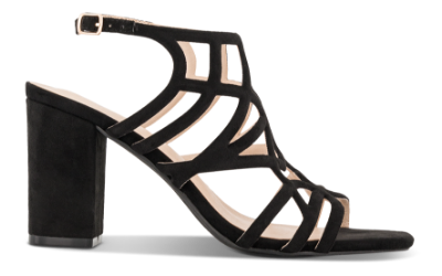NOË Collection Damesandal med hæl Sort 4215100810