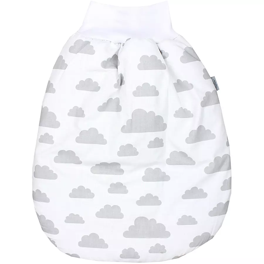 TupTam Baby Strampelsack mit Bund für Mädchen  und Jungen grau-kombi